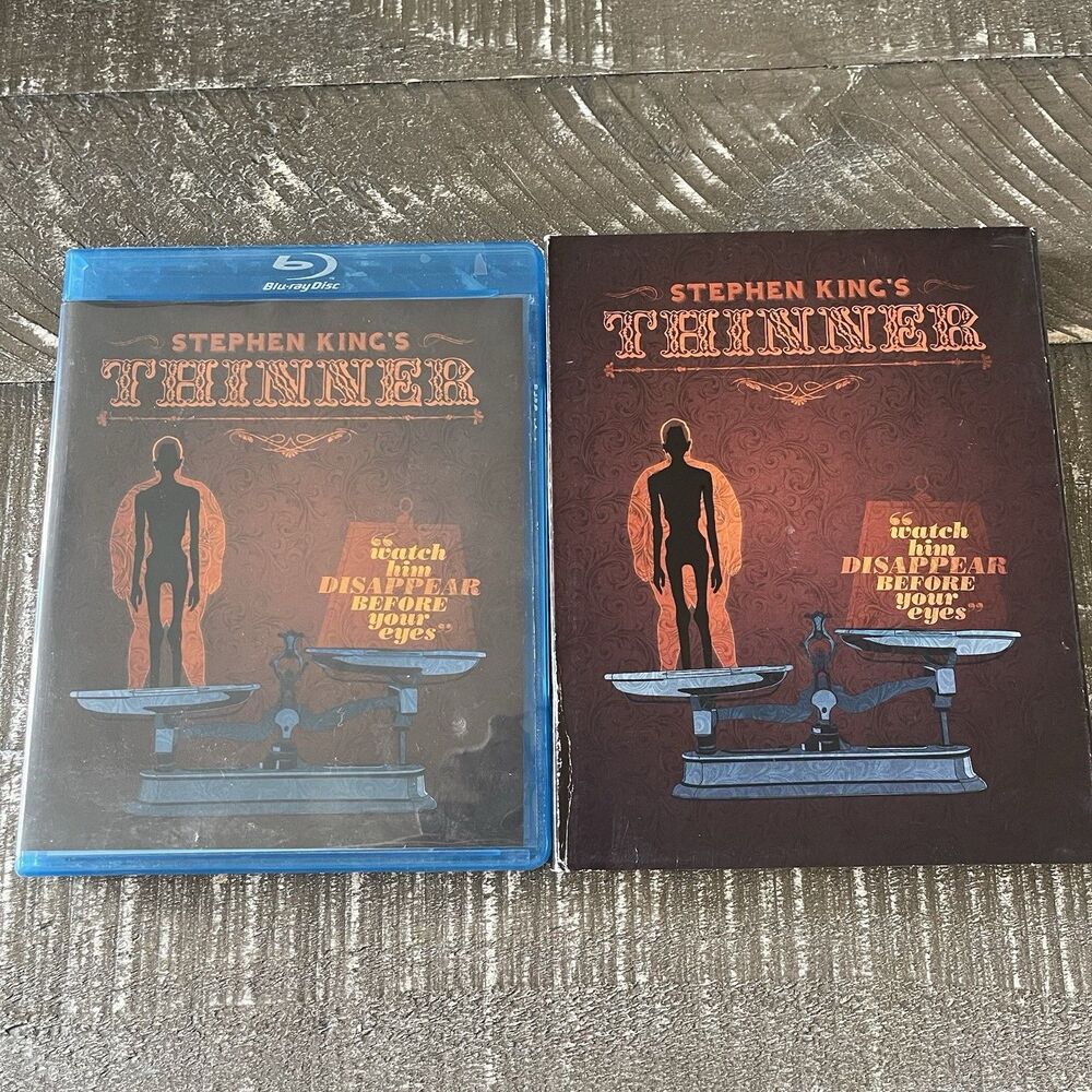 Stephen King's Thinner (Blu-ray, 1996) Olive Films Horror w/ Slipcover